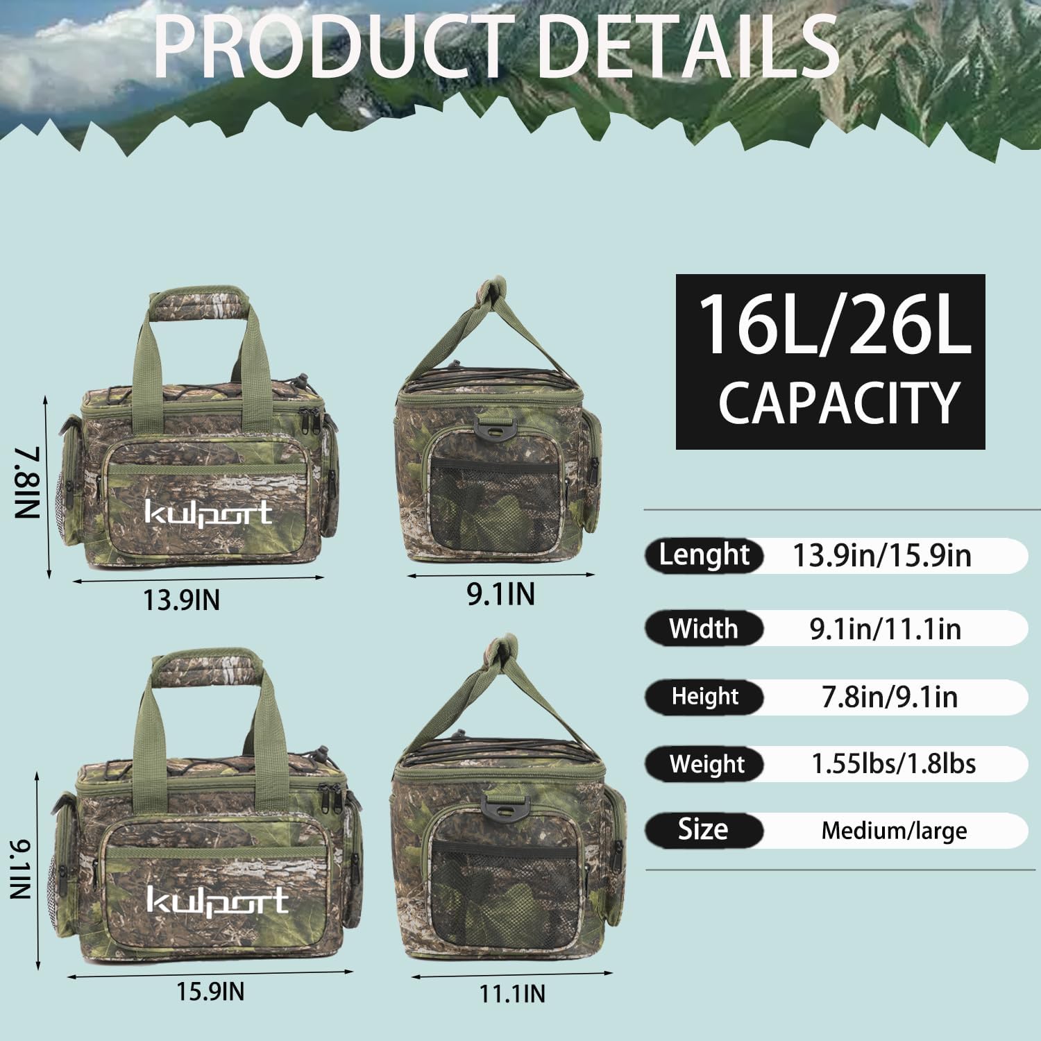 Fishing Tackle Bag - Non-Slip Shoulder Strap, Suitable for 3700/3600/3500 Tackle Box, Freshwater & Saltwater Fishing - Image 3