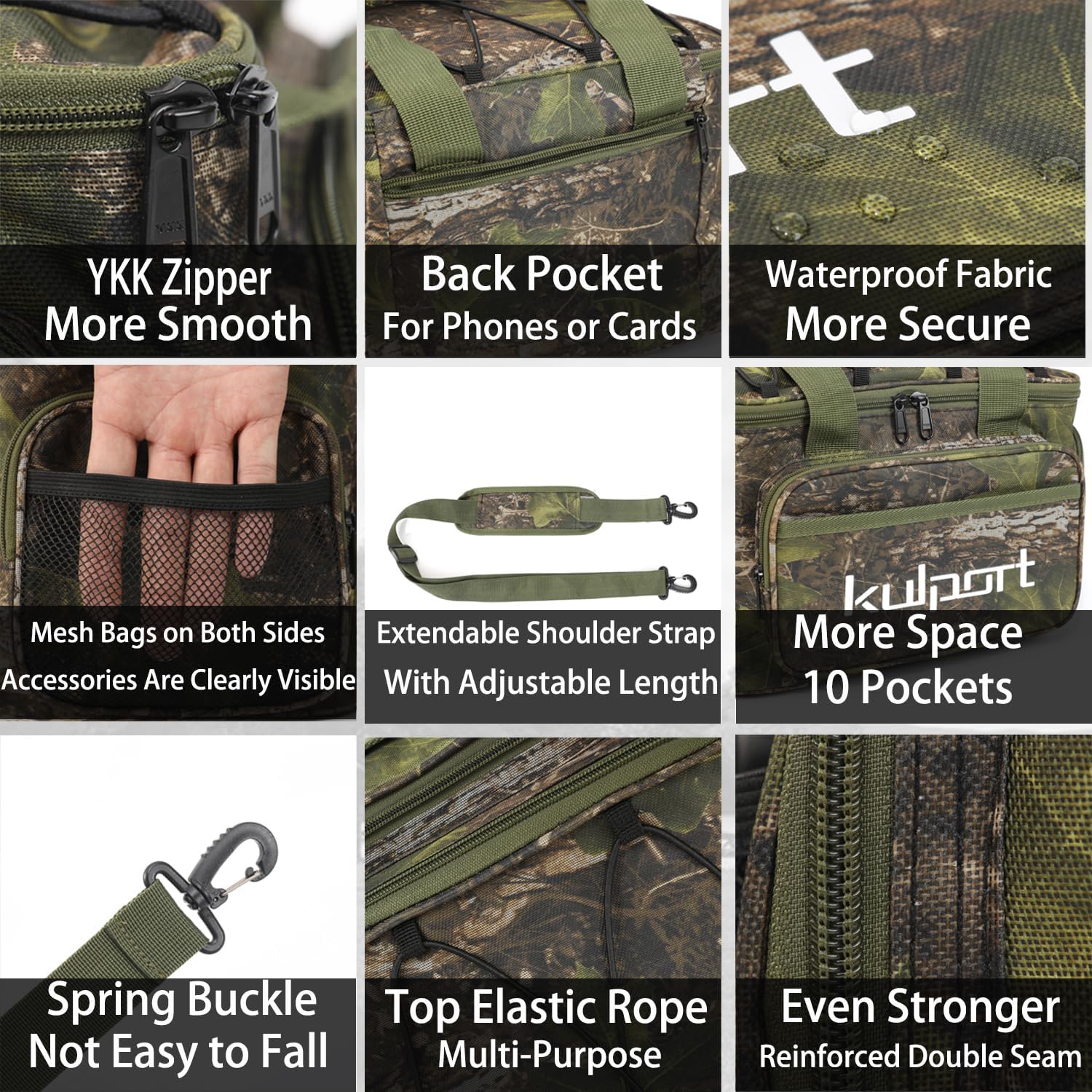 Fishing Tackle Bag - Non-Slip Shoulder Strap, Suitable for 3700/3600/3500 Tackle Box, Freshwater & Saltwater Fishing - Image 5